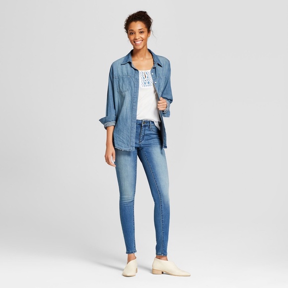 Mid-Rise Jegging Light Wash Jeans Size 10 Long - Picture 4 of 5